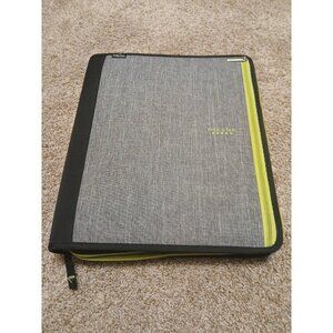 Mead Five Star Trapper Keeper Binder Folio Green, Gray, & Black Zipper‎ Style